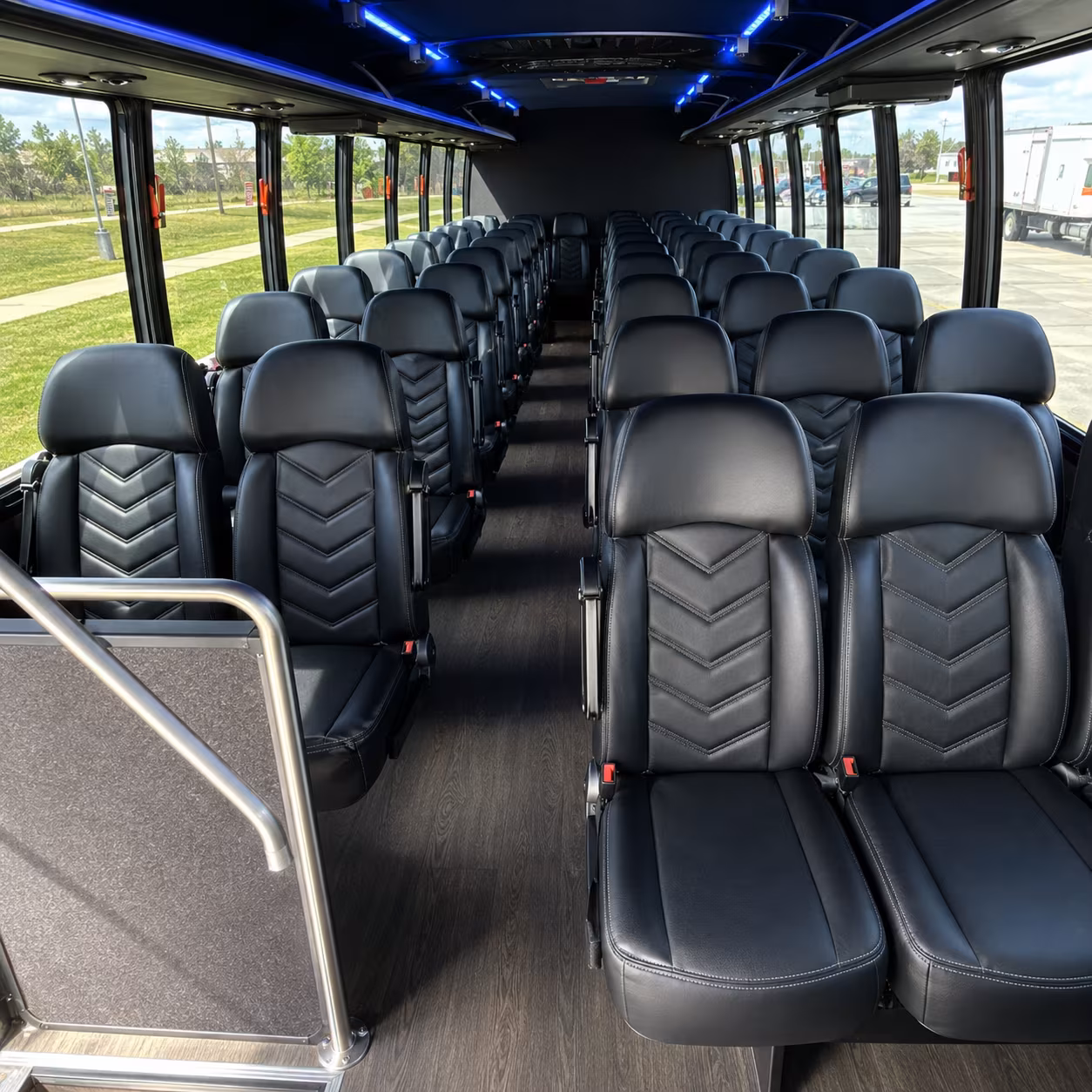 Miami Airport Shuttle & Transportation party bus interior