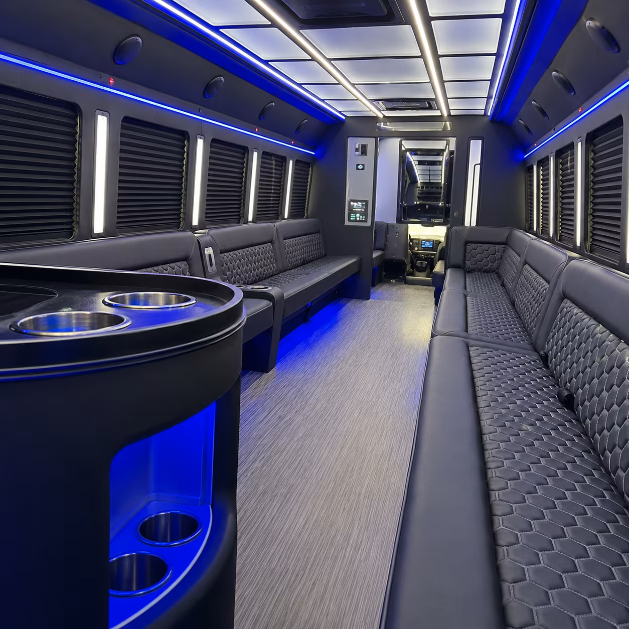 Miami Birthday, Sweet 16, & Quinceañera Transportation onboard seating