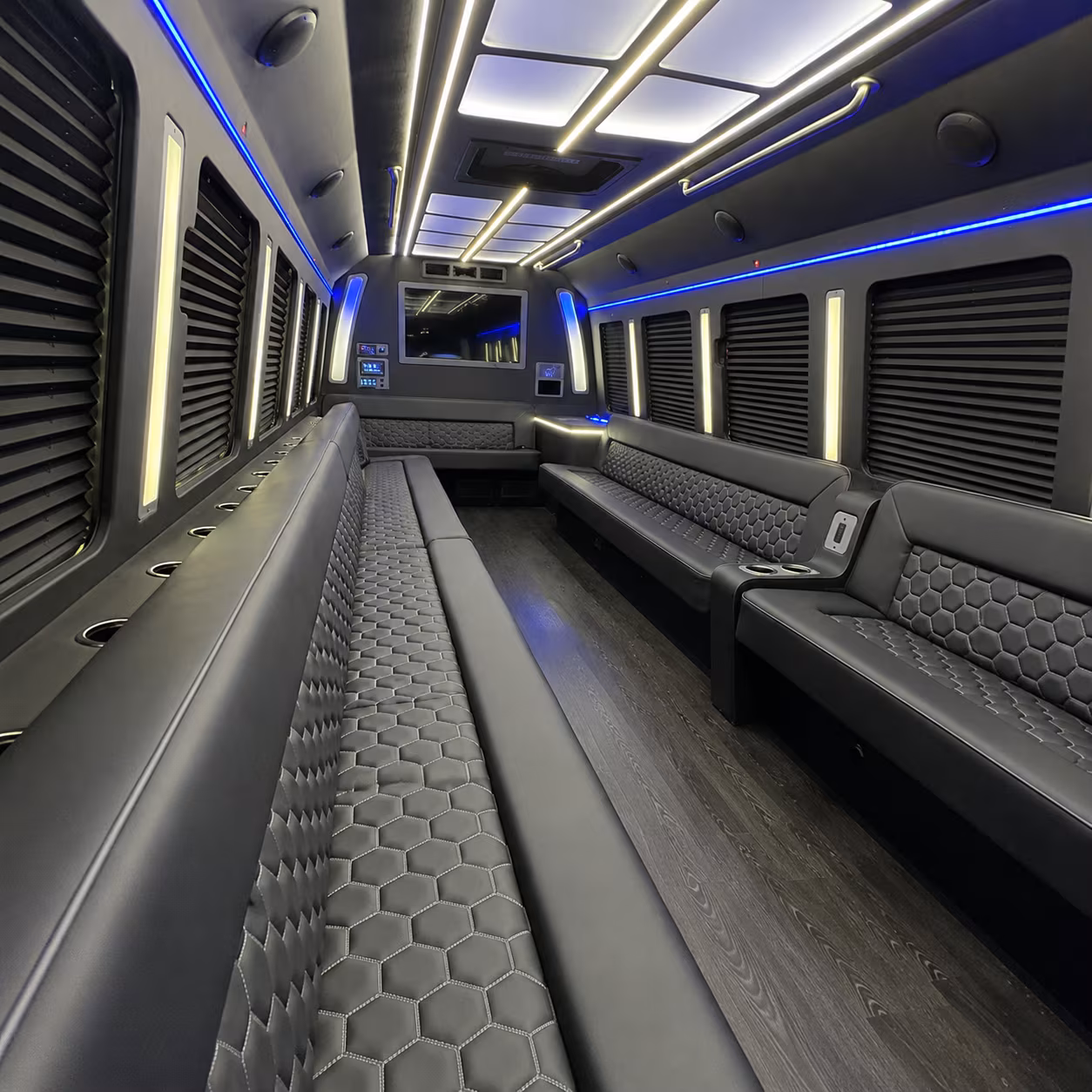 Miami Private Event Transportation party bus exterior