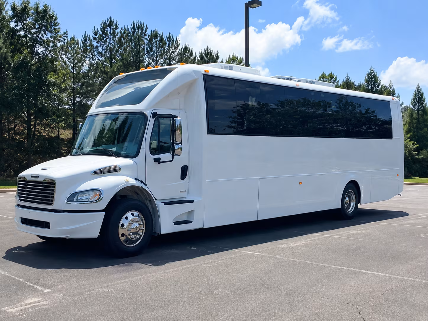 Miami Private Event Transportation party bus exterior