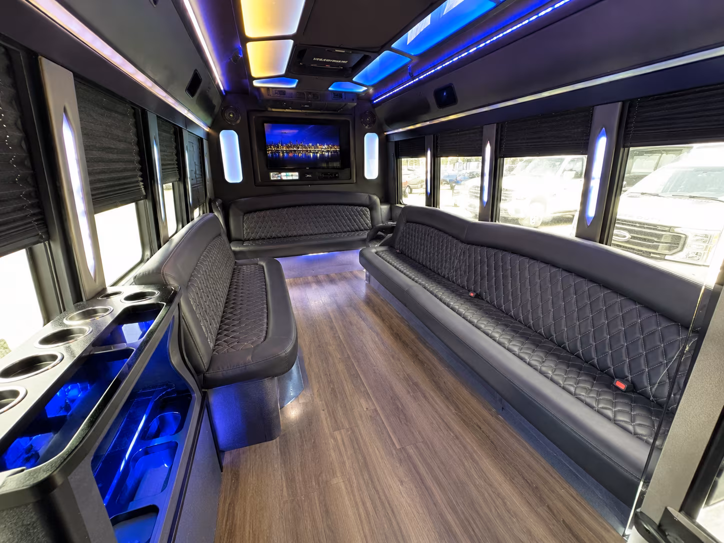 Miami Private Event Transportation party bus exterior