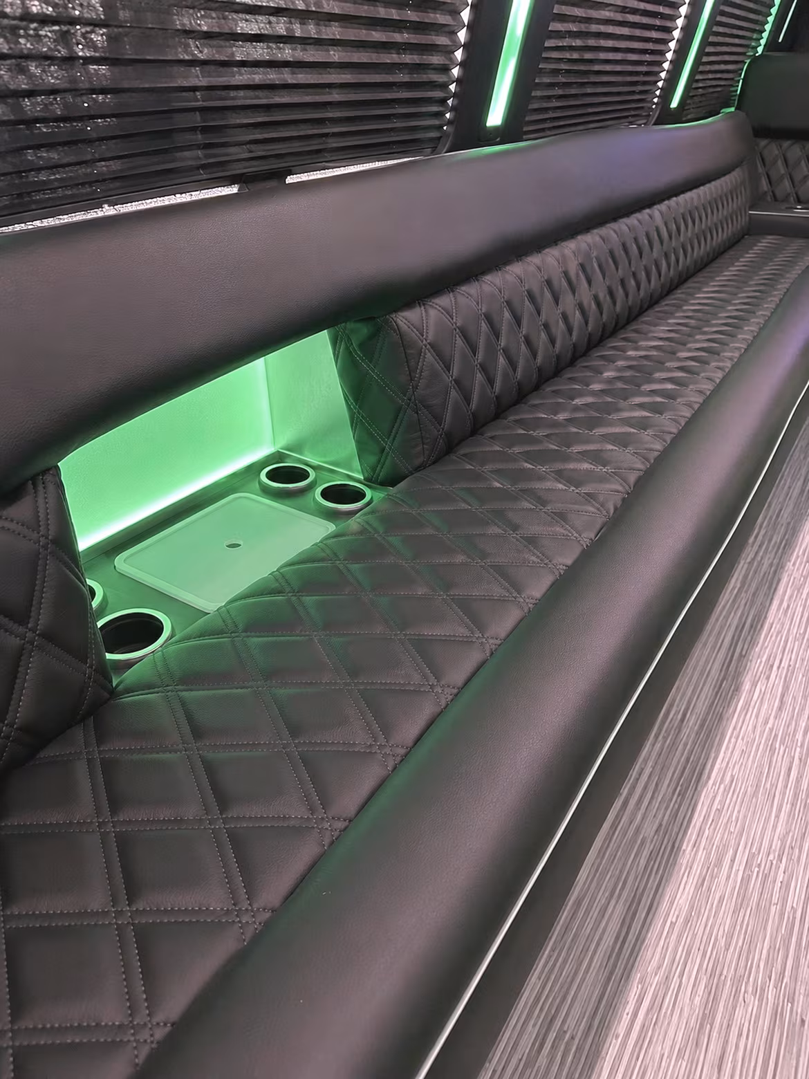 Miami Prom & Homecoming Transportation party bus interior