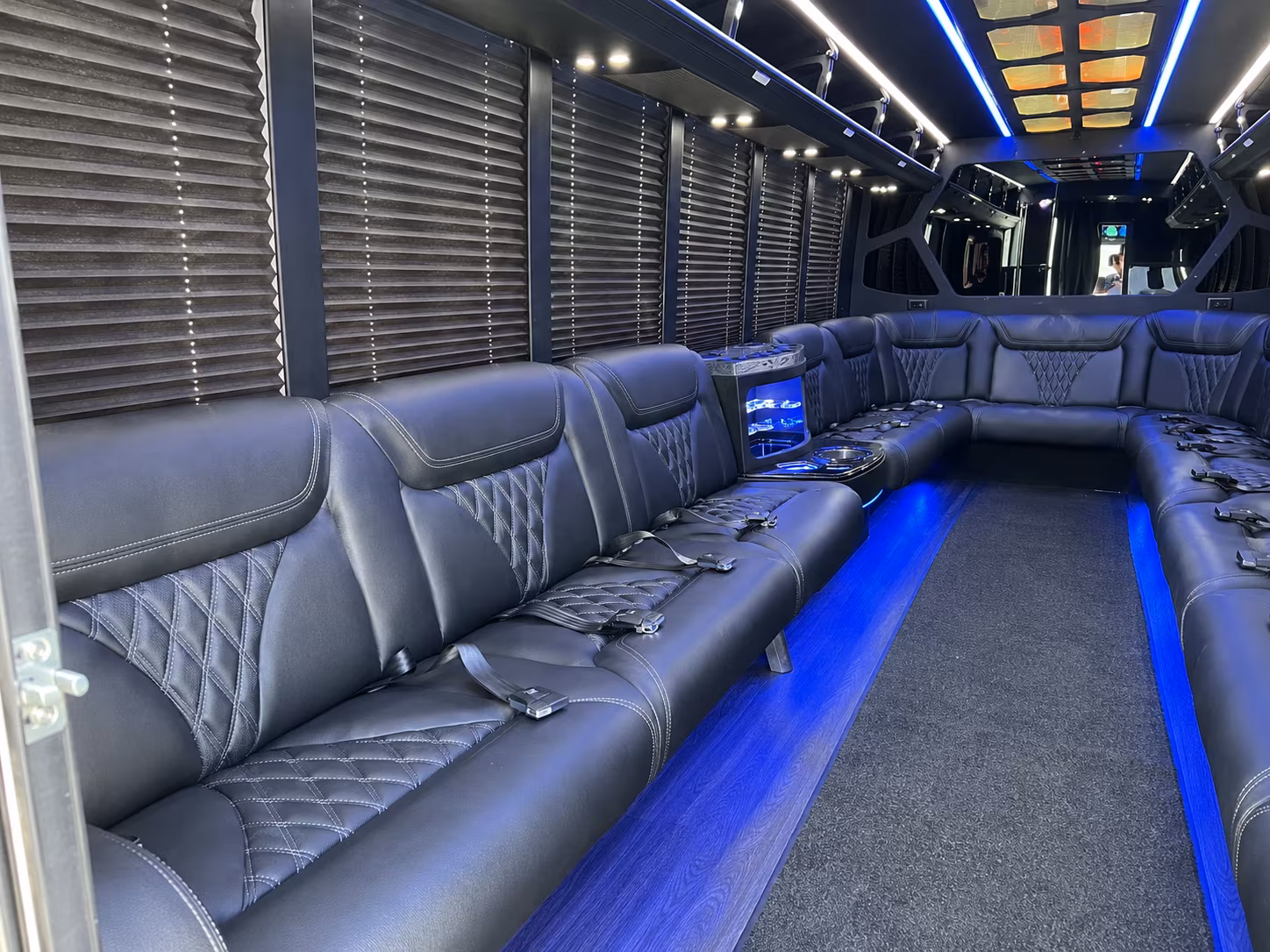 Miami Prom & Homecoming Transportation onboard seating