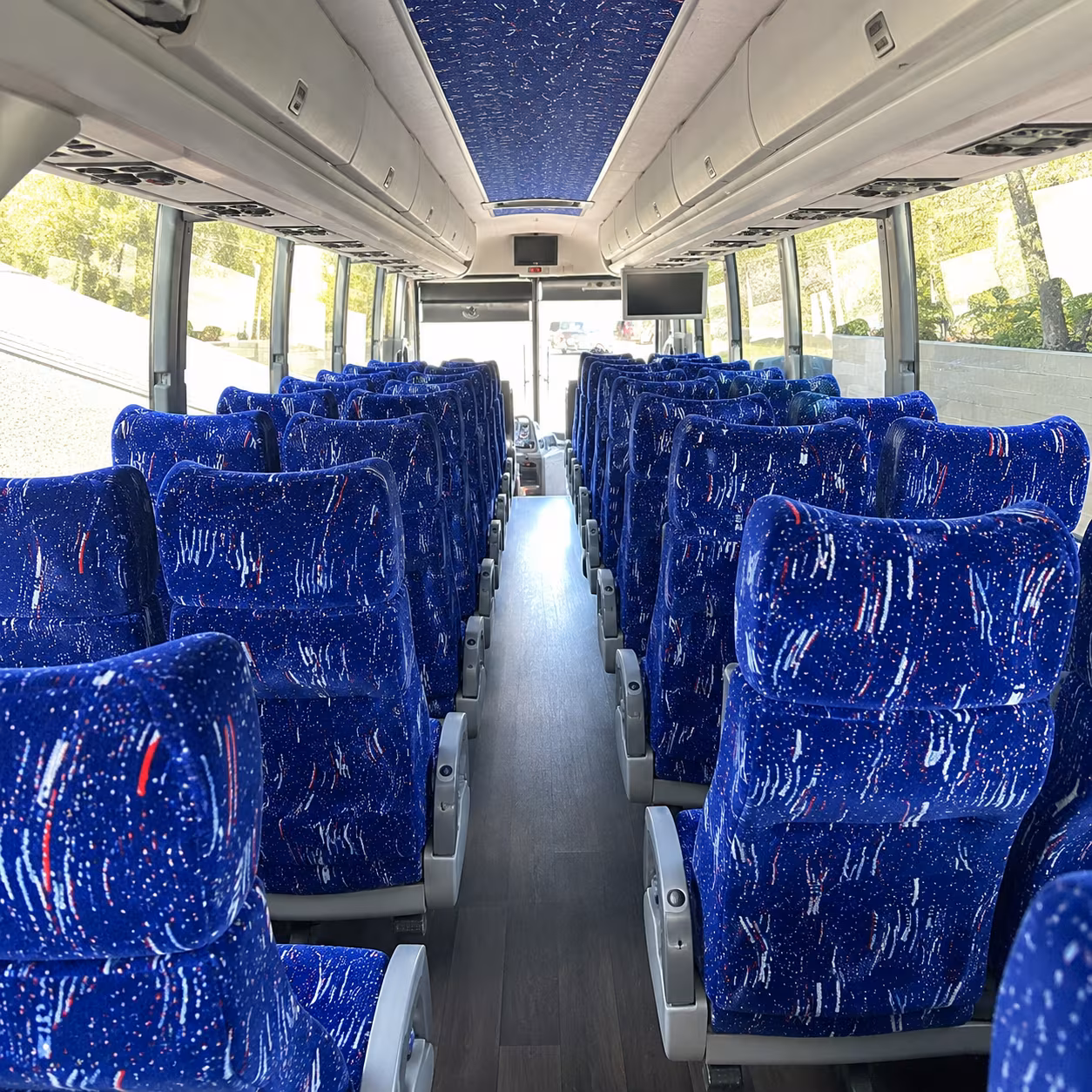 Miami School Event Transportation party bus exterior
