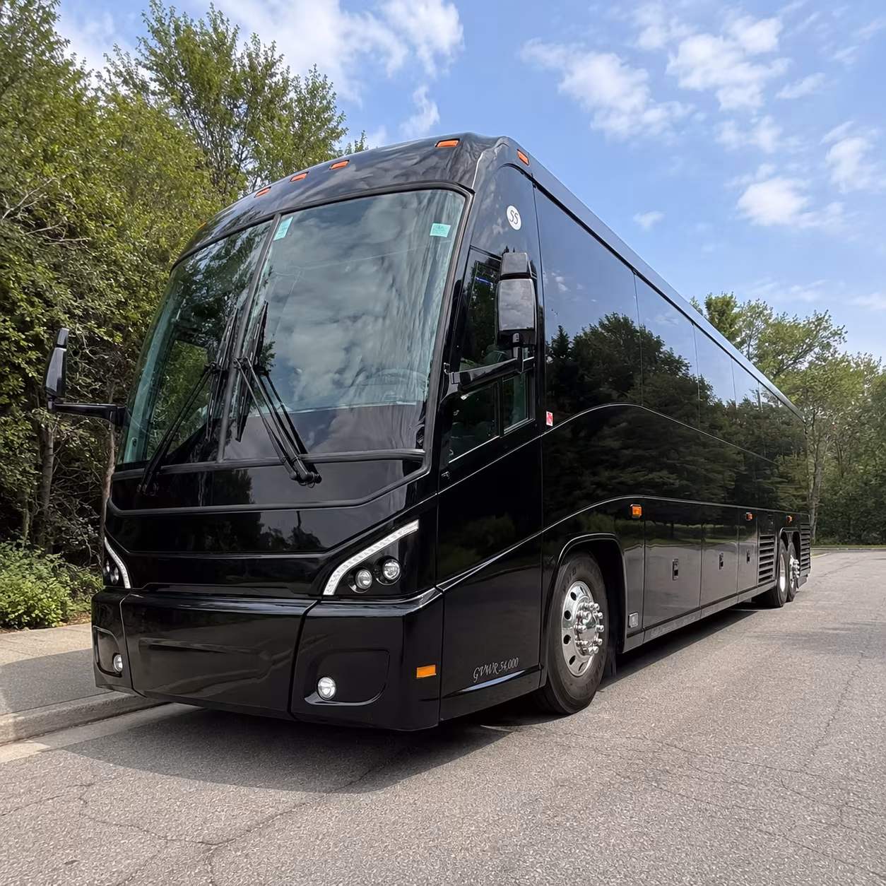 Miami School Event Transportation party bus exterior