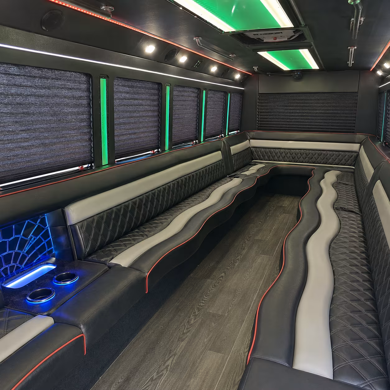 Miami Sporting Event Transportation party bus exterior
