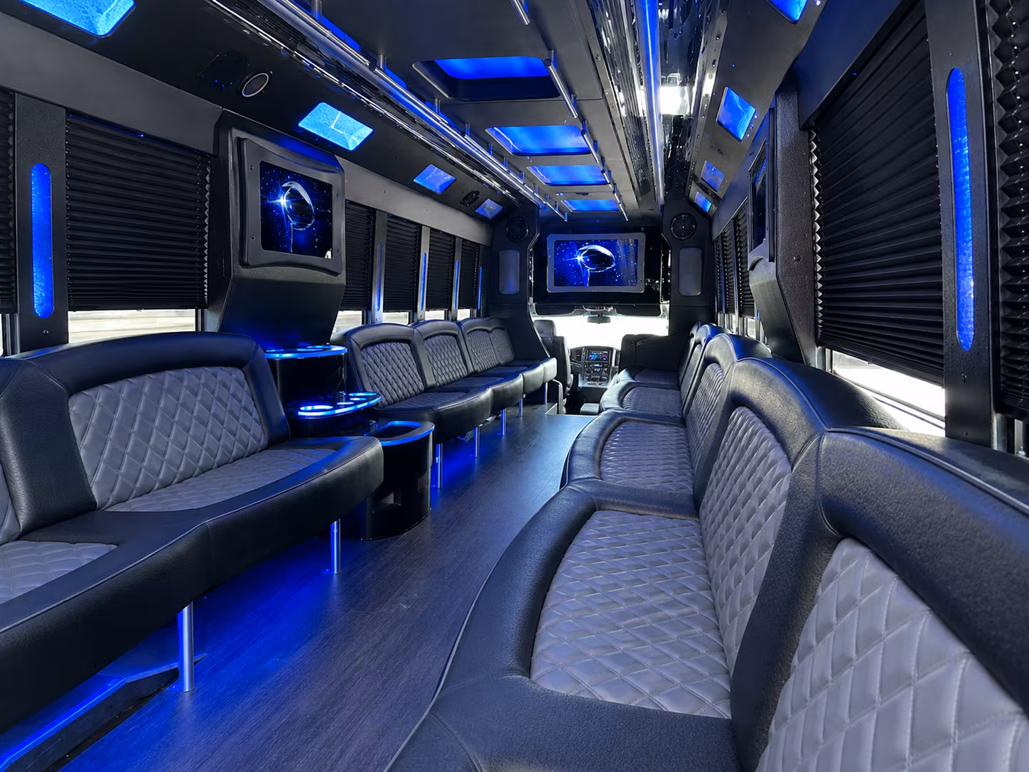 Miami Sporting Event Transportation party bus exterior