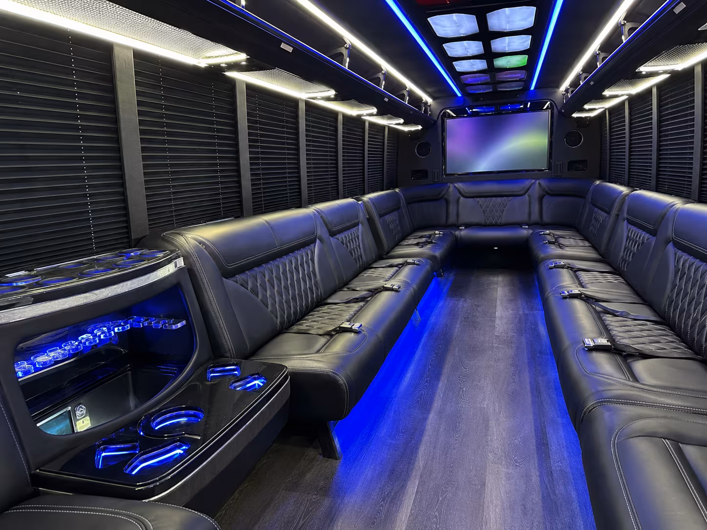 Miami Sporting Event Transportation onboard seating