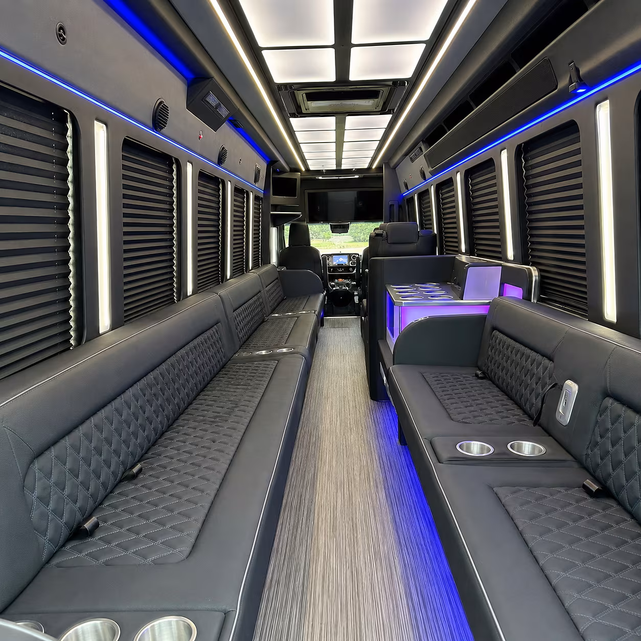Miami Winery Tour & Pub Crawl Transportation party bus interior