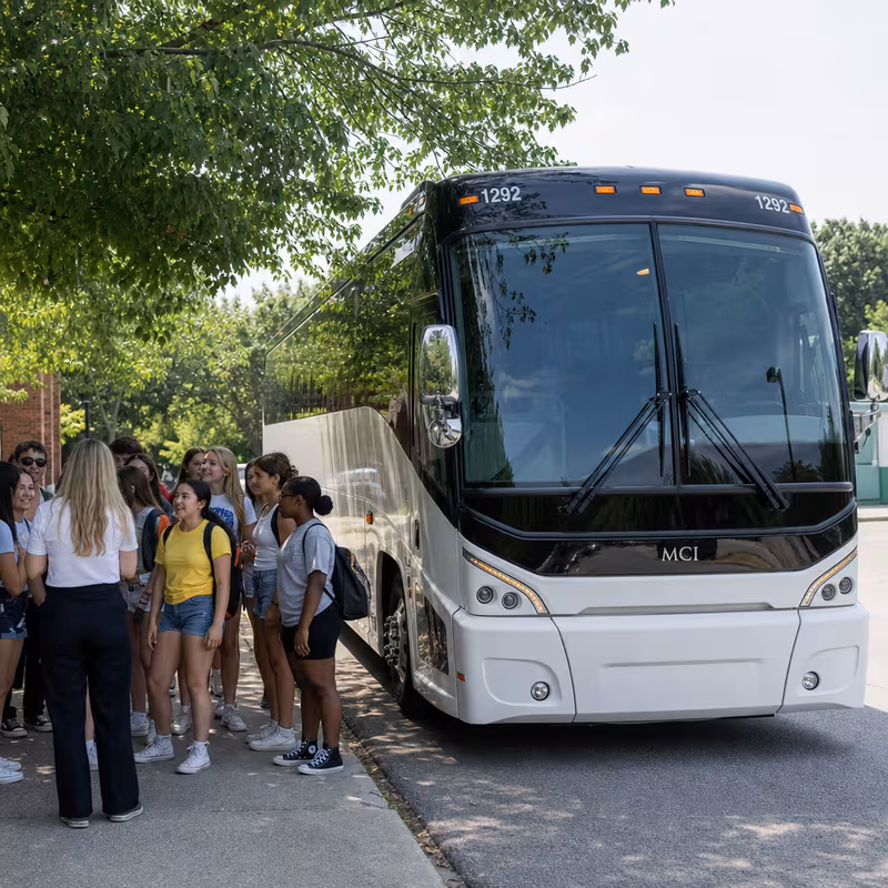Black Mercedes Sprinter van staged for an Miami School Transportation group