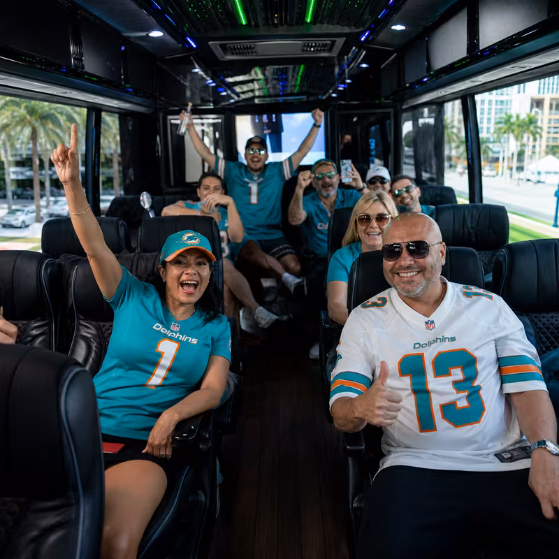 Miami Sporting Event Transportation fleet vehicle
