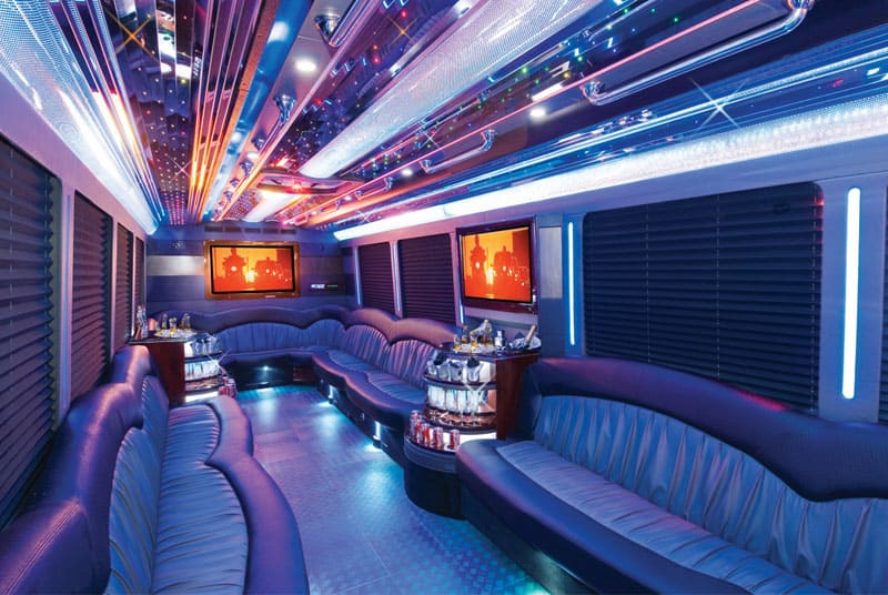 Miami 20 Passenger Party Bus Interior