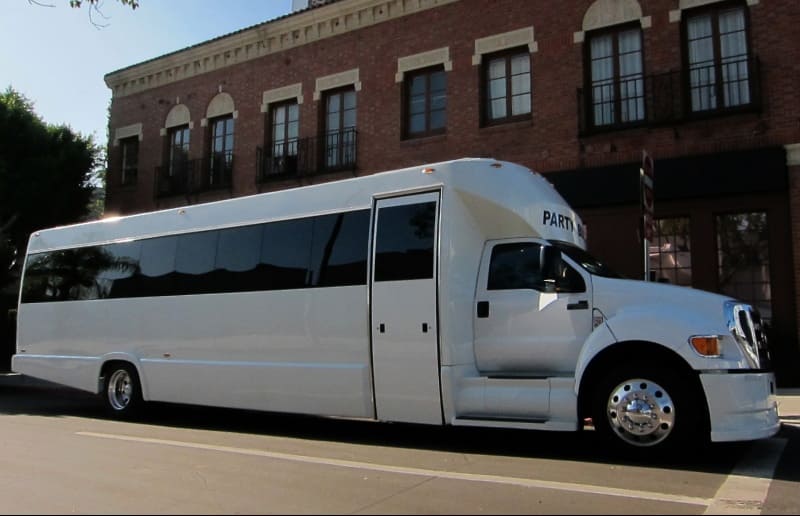 Miami 30 Passenger Party Bus White
