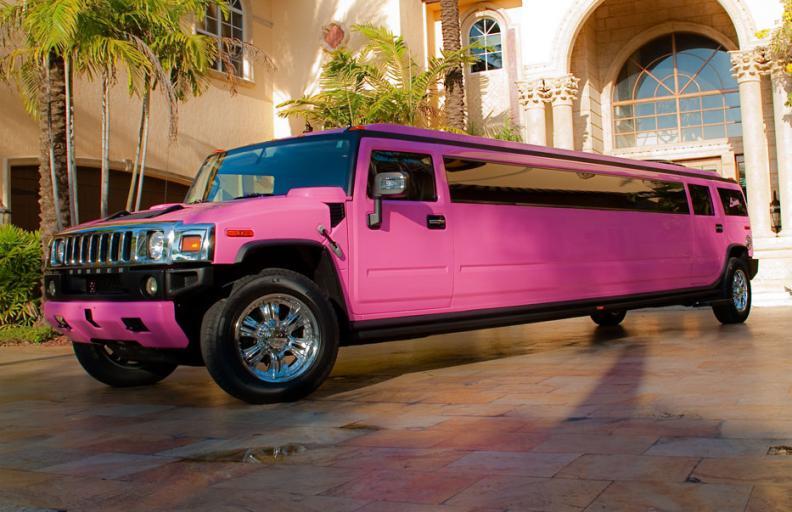 Miami Pink Hummer Limo