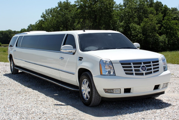 Miami White Escalade Limo